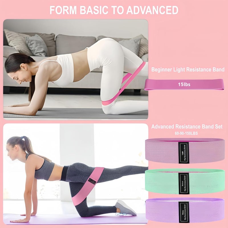 Nuplot Pilates Equipment 15" Pilates Ring Plus, Pilates Kit for Home Workouts, Pilates Essentials Kit for Women with Pilates Ring and Ball Set, Booty Bands, Figure 8 Resistance Band, Yoga Band - Image 4